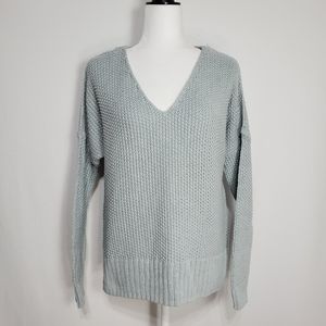 NEW- Lucky Brand V neck Waffle Sweater